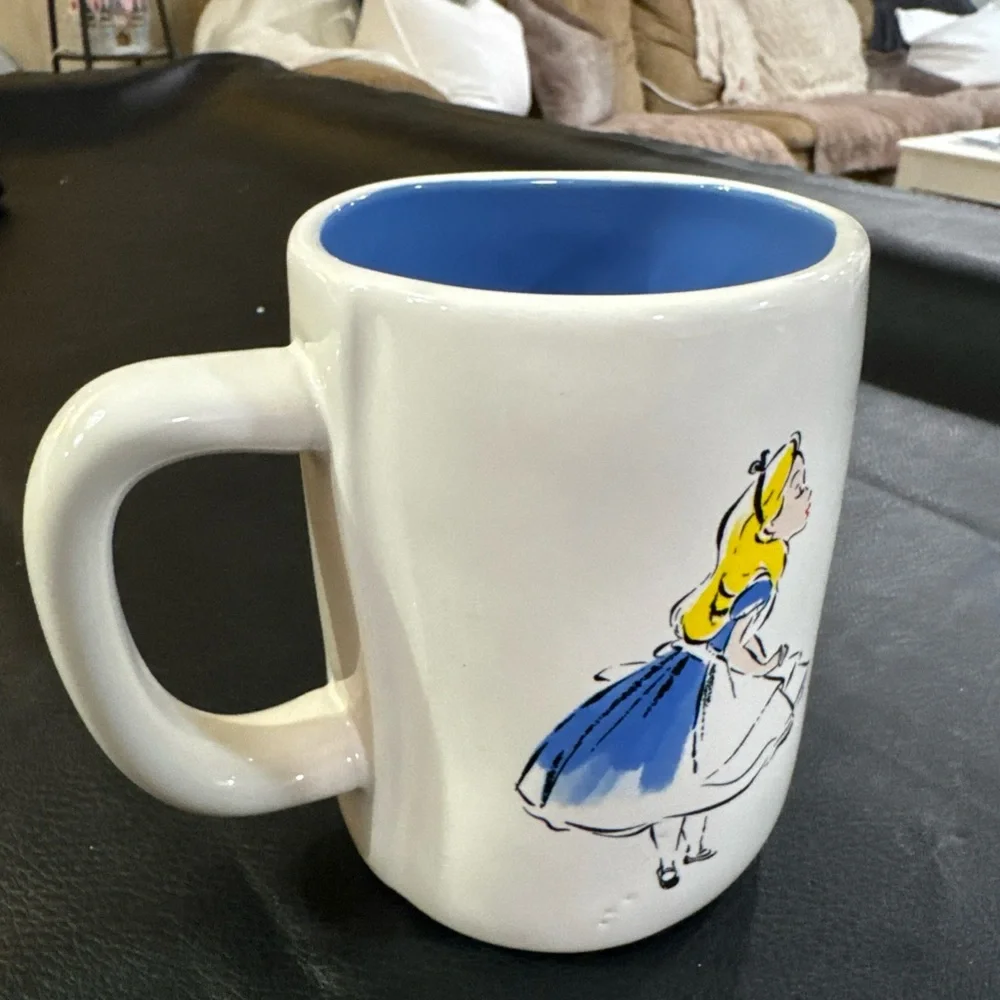 Rae Dunn DISNEY Alice in Wonderland Double-Sided Mug - NWT - Picture 2 of 5